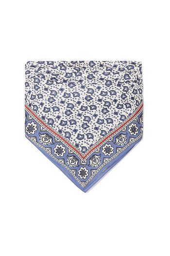 CHLOÉ Printed silk-twill bandeau top