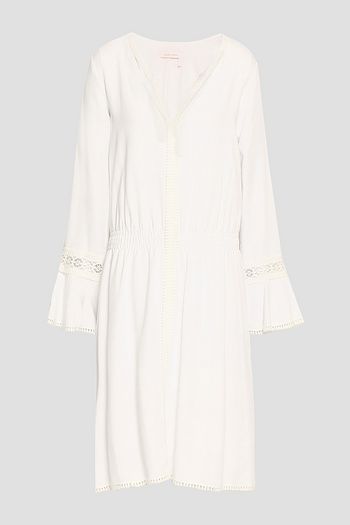 SEE BY CHLOÉ Lace-trimmed piqué dress