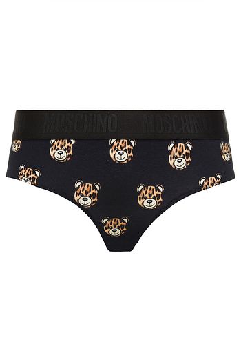 MOSCHINO Printed stretch-cotton jersey low-rise briefs