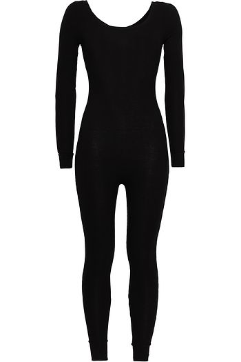 ENZA COSTA Cropped ribbed stretch-jersey jumpsuit