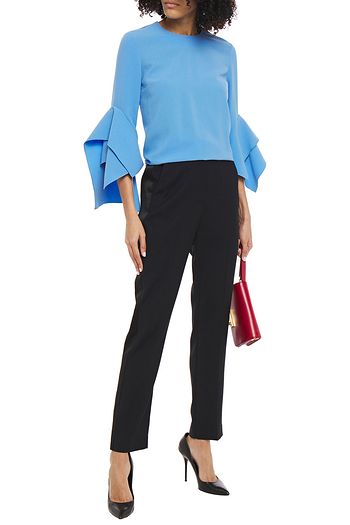 ROKSANDA ラッフル付き クレープ ブラウス