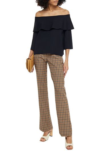 STELLA MCCARTNEY Schulterfreies, mehrlagiges Strickoberteil
