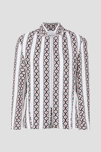 RUE MARISCAL Embroidered cotton-voile jacket