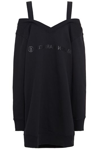 MM6 MAISON MARGIELA Bedrucktes Kleid aus Baumwollfrottee mit Cut-outs