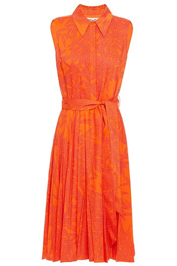 DIANE VON FURSTENBERG Harmony Kleid aus Voile mit Print und Gürtel