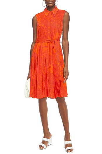 DIANE VON FURSTENBERG Harmony Kleid aus Voile mit Print und Gürtel