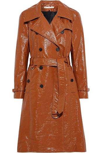 VERONICA BEARD Finnick coated cotton-blend trench coat