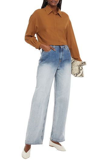 BRUNELLO CUCINELLI Dégradé high-rise wide-leg jeans
