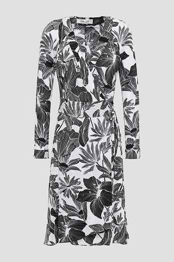 DIANE VON FURSTENBERG Karina floral-print stretch-jersey wrap dress