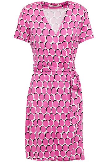 DIANE VON FURSTENBERG New Julian bedrucktes Wickelkleid aus Seiden-Jersey