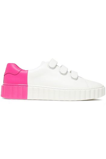 TORY BURCH Sneakers aus Leder mit Muschelrand