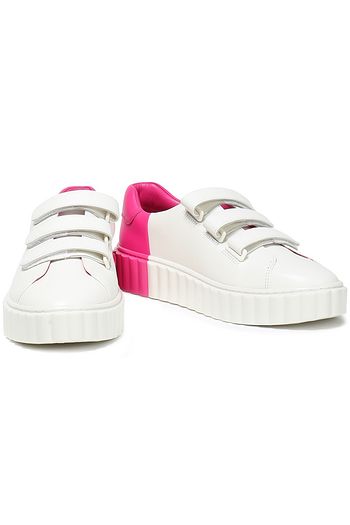 TORY BURCH Sneakers aus Leder mit Muschelrand