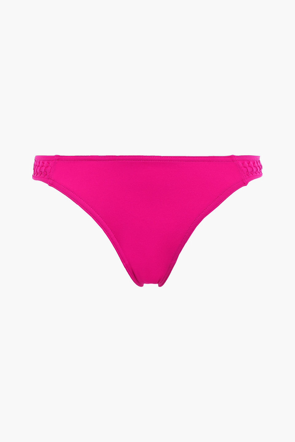 Woman Close Up Déclic Braid-trimmed Low-rise Bikini Briefs