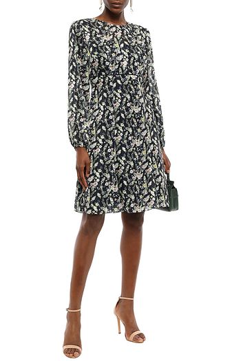 MIKAEL AGHAL Floral-print georgette dress