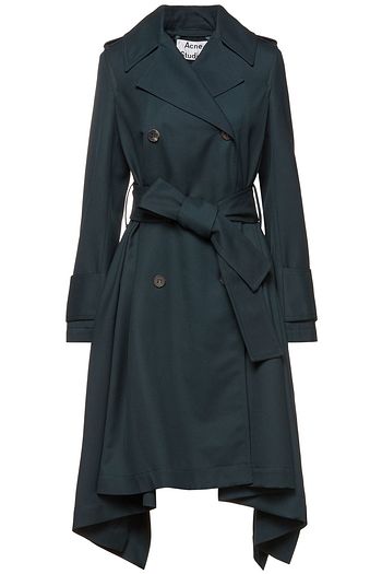 ACNE STUDIOS Asymmetric drill trench coat