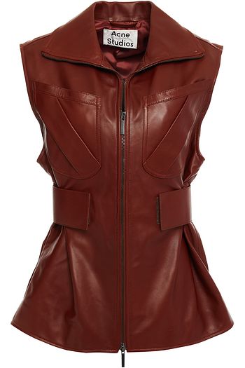 ACNE STUDIOS Pleated leather vest