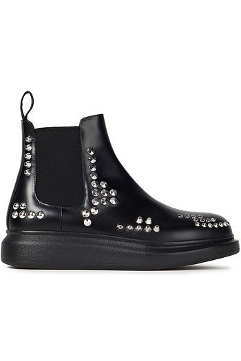 ALEXANDER MCQUEEN Chelsea-Boots aus Leder mit Nieten