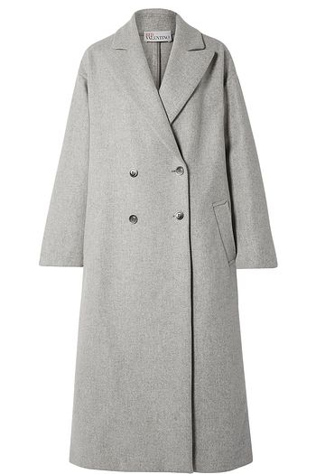 REDVALENTINO Oversized double-breasted wool-blend coat