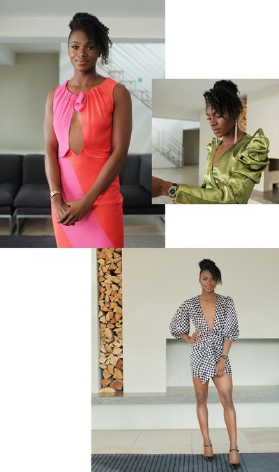 Woman in workwear clothing
