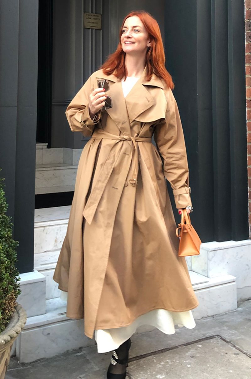 Woman in workwear clothing