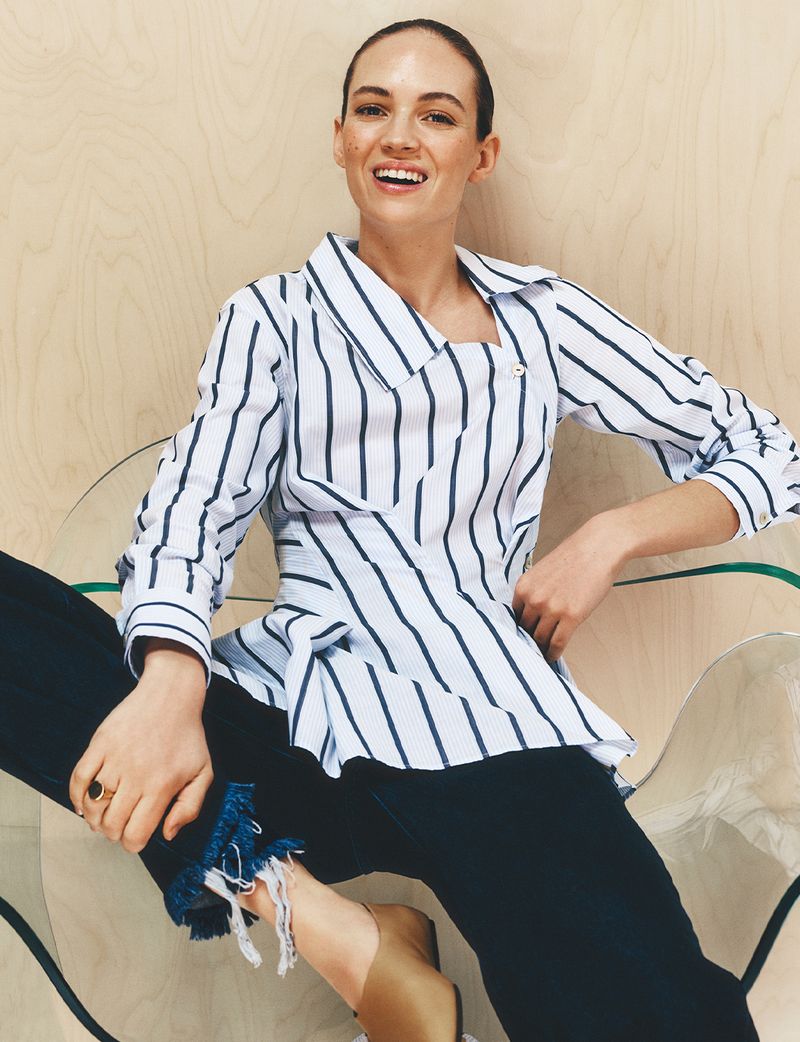 Blue cashmere sweater
