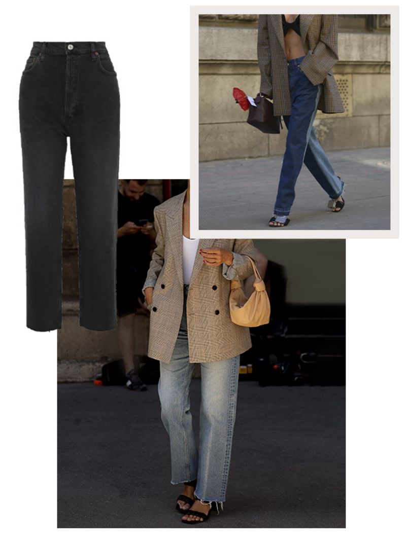 Woman in workwear clothing