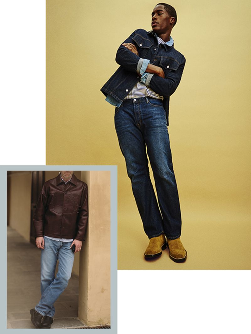 Woman in workwear clothing