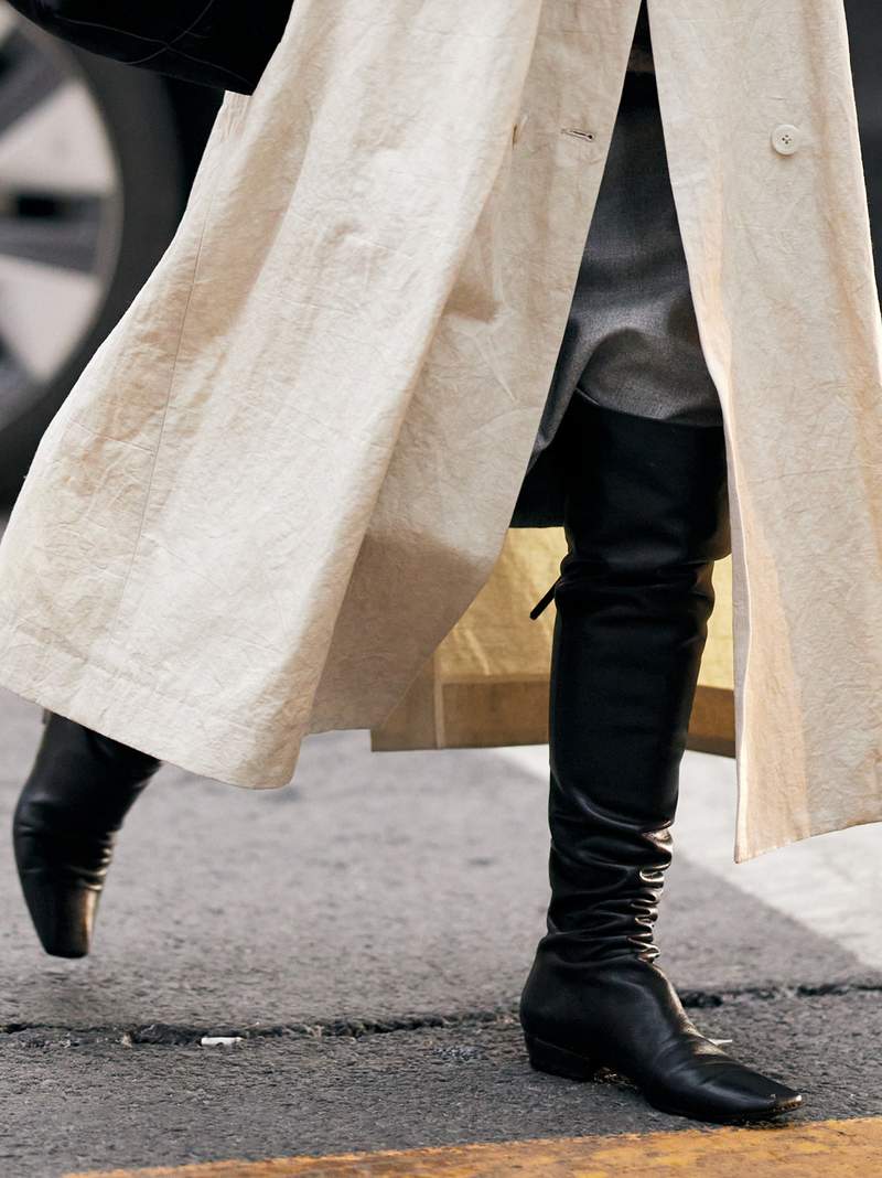 Woman in workwear clothing
