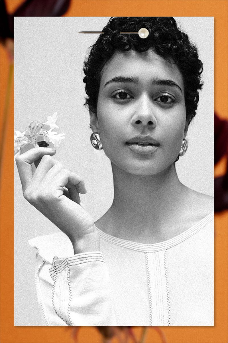 Woman in workwear clothing