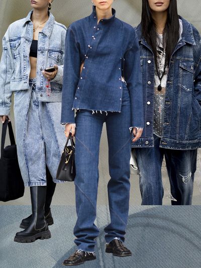 Woman in workwear clothing