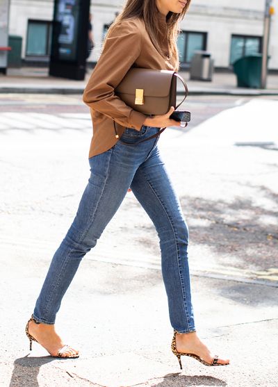 Woman in workwear clothing