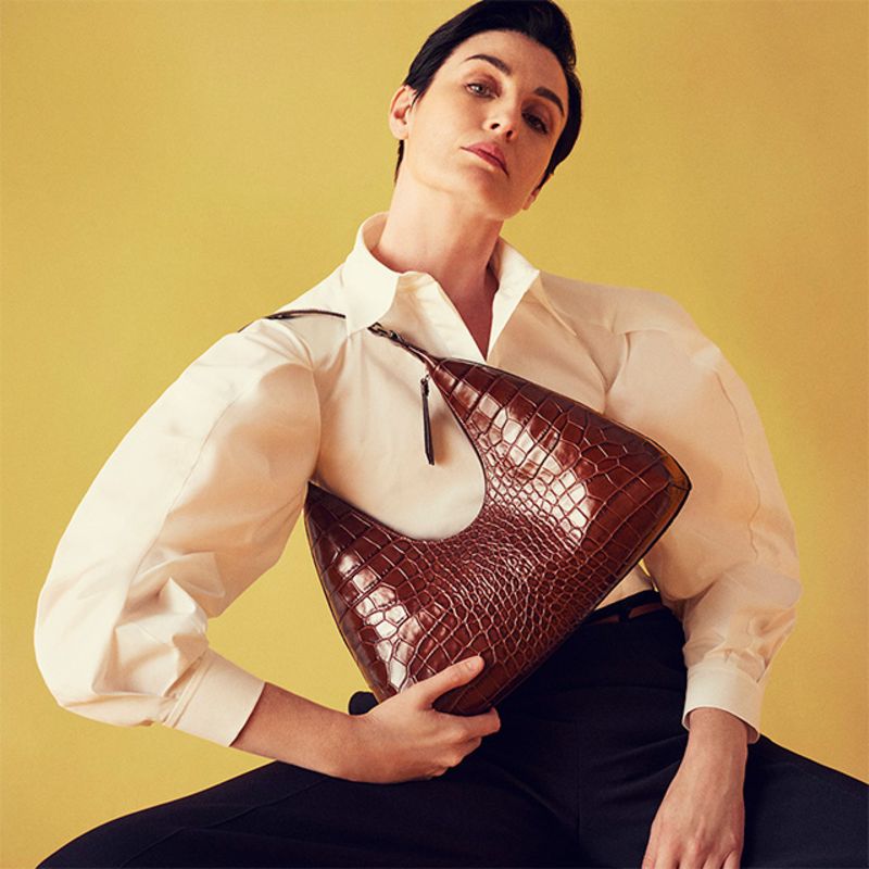Model wearing activewear by Addidas by Stella McCartney