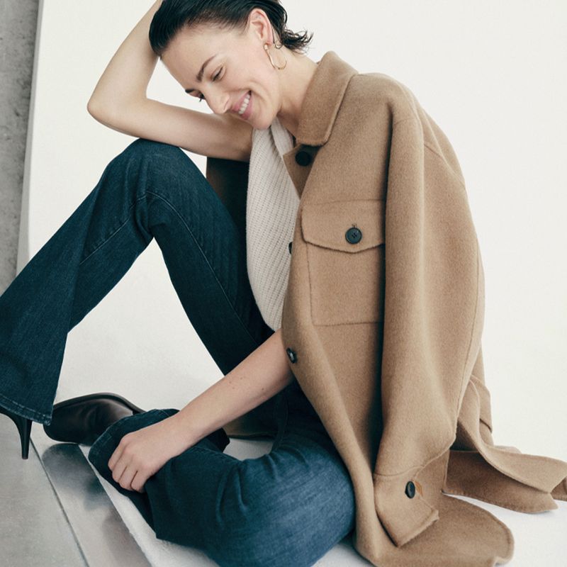 Model wearing activewear by Addidas by Stella McCartney