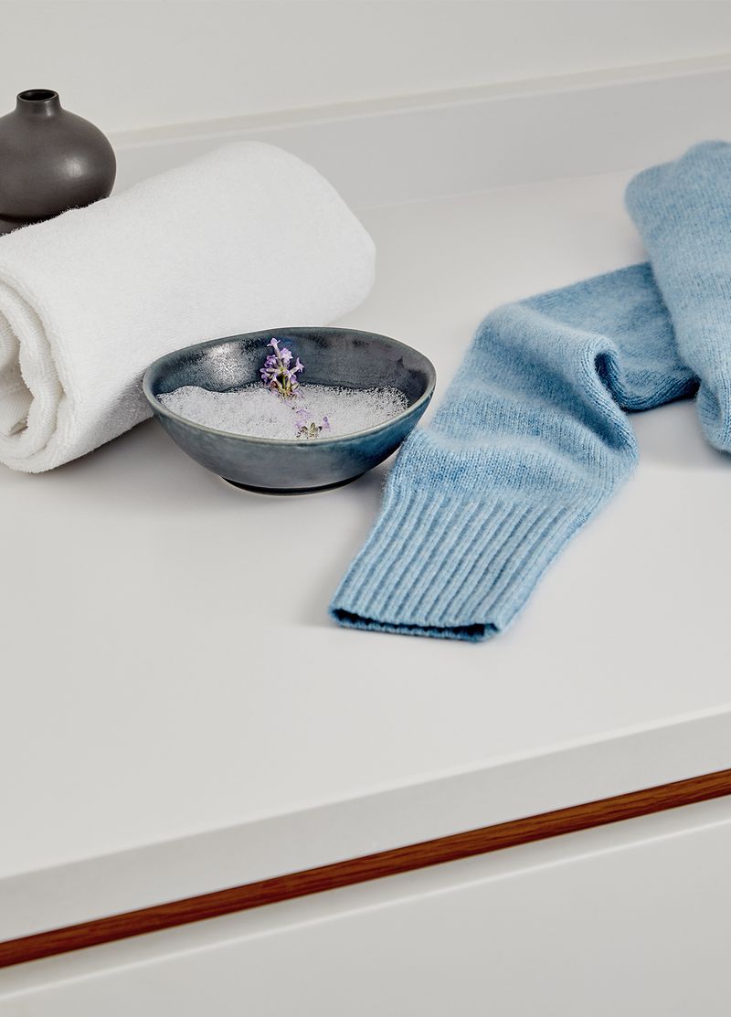 Blue cashmere sweater
