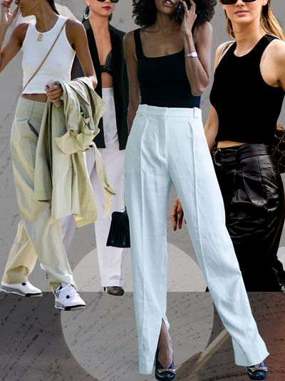 Woman in workwear clothing