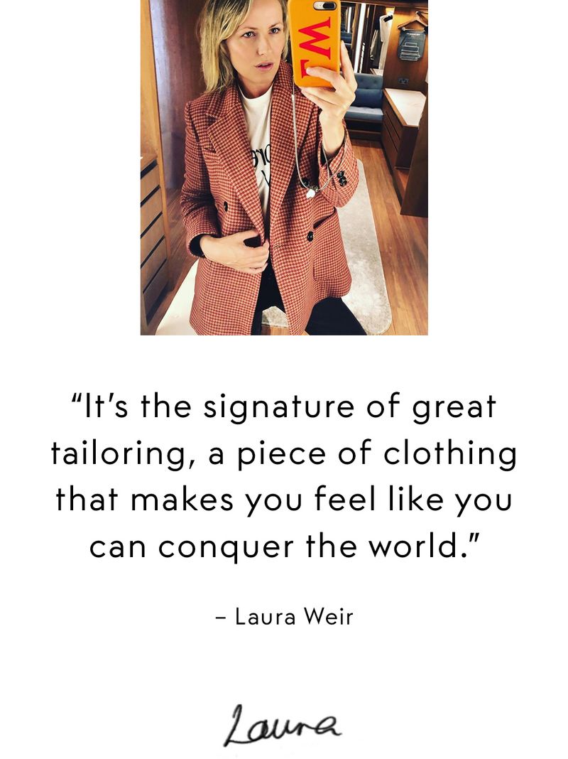 Woman in workwear clothing