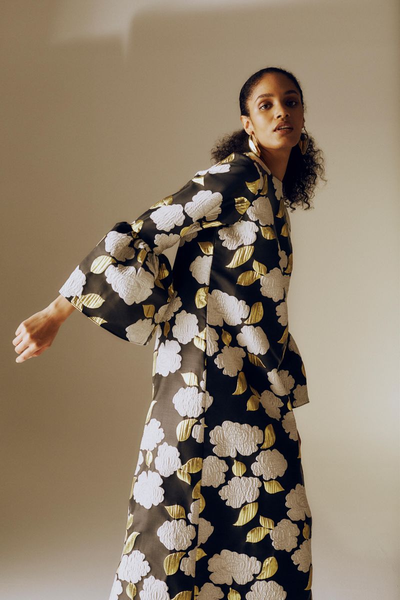 Woman in workwear clothing