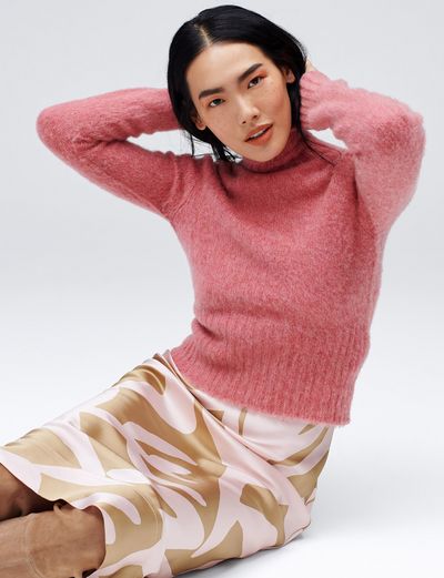Blue cashmere sweater