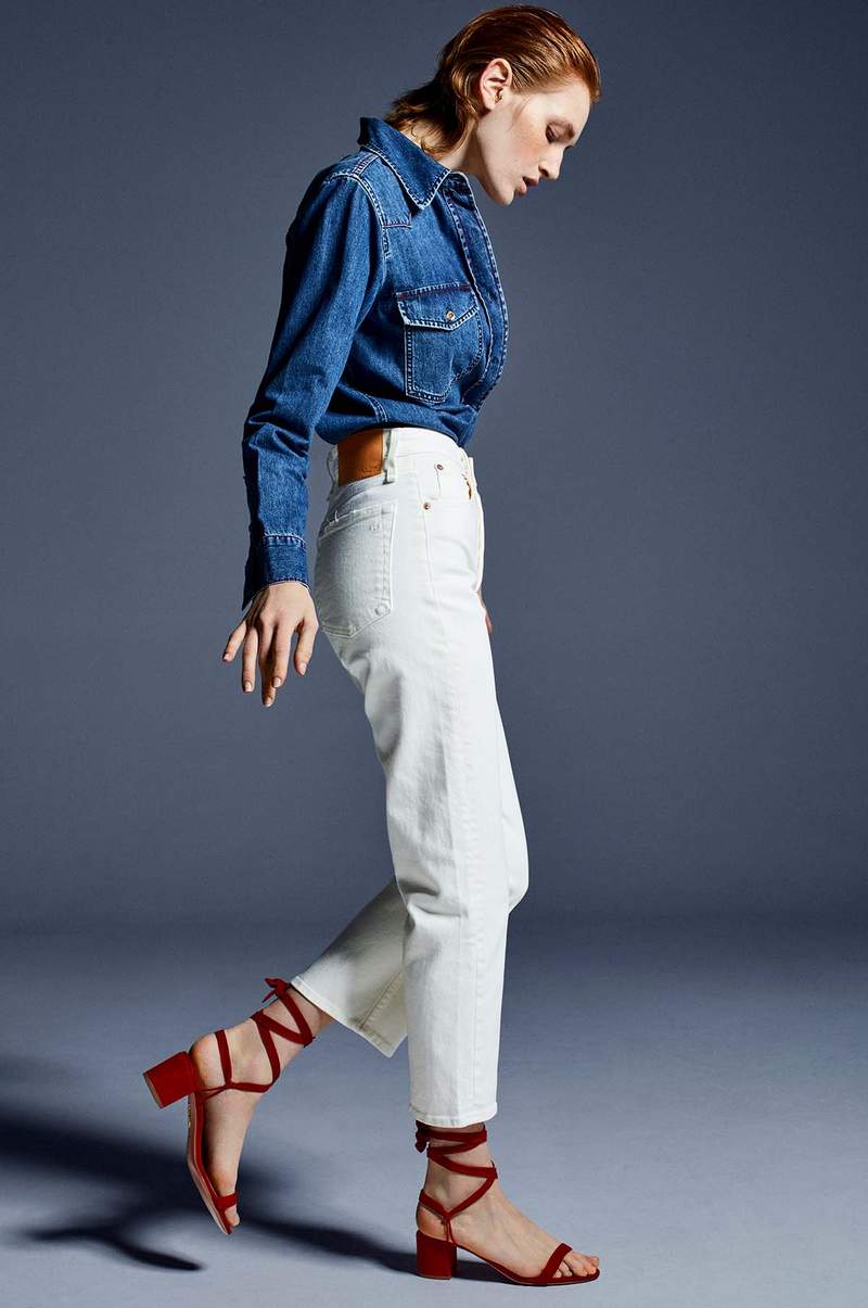 Woman in workwear clothing