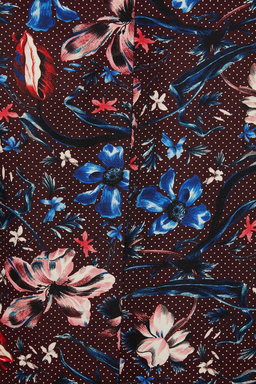 ERDEM Arlie printed wool-blend midi dress