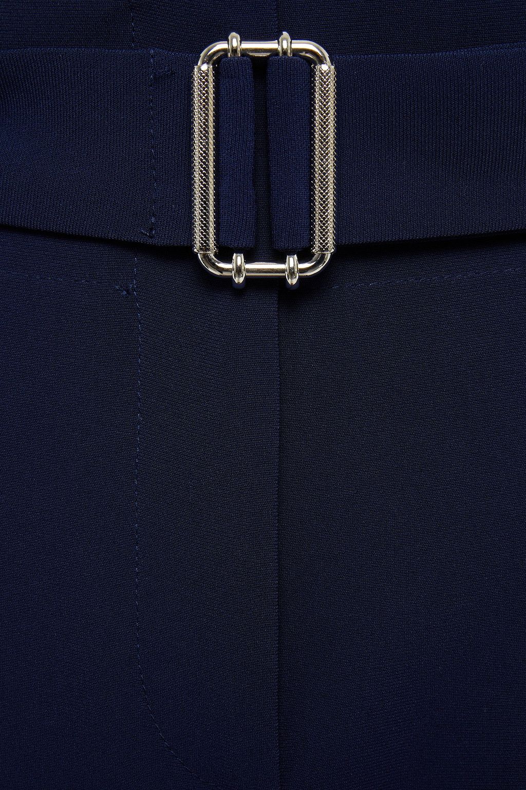 CLAUDIE PIERLOT Cropped belted stretch-crepe tapered pants