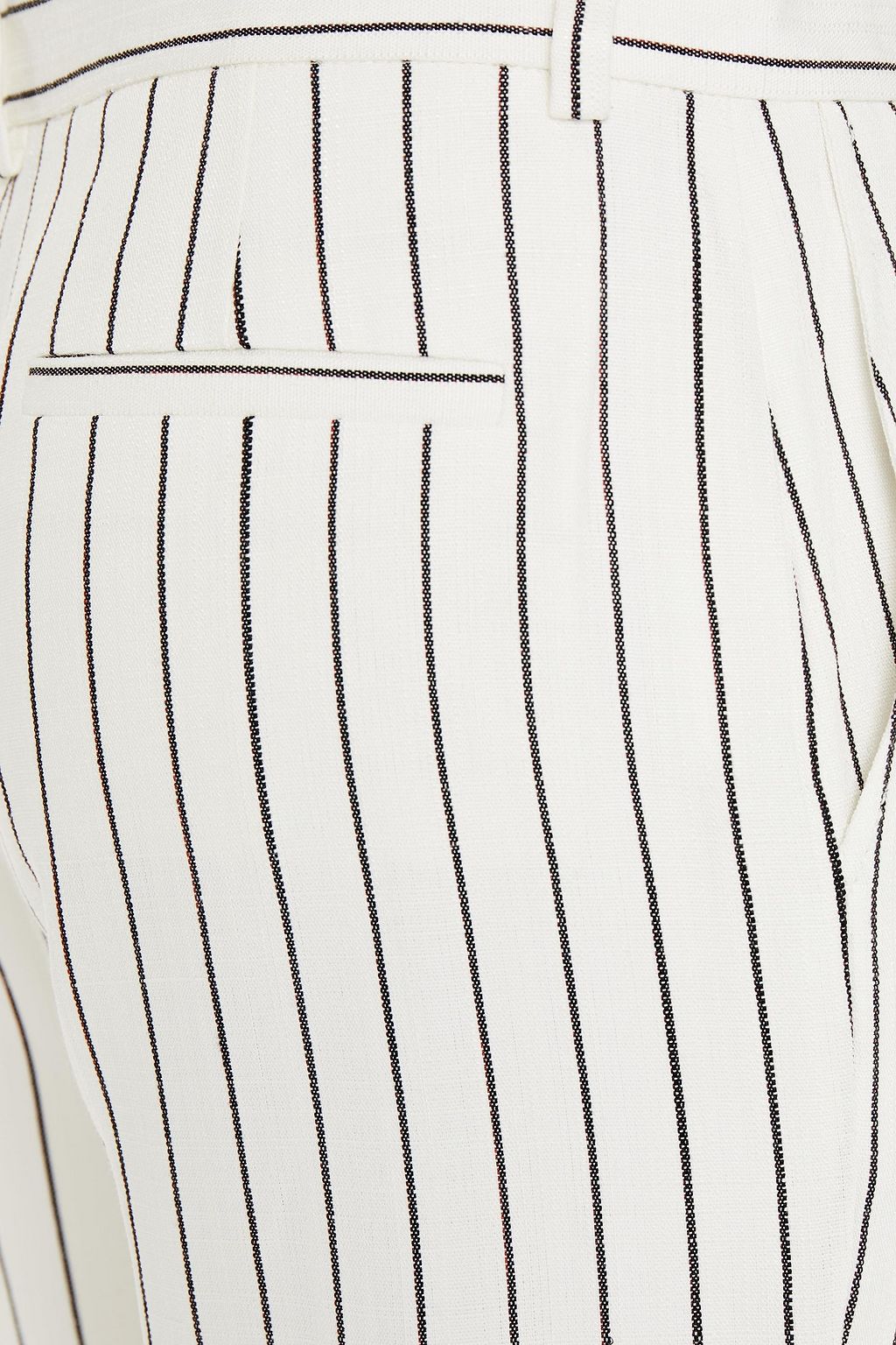 BELLA FREUD Pinstriped woven straight-leg pants