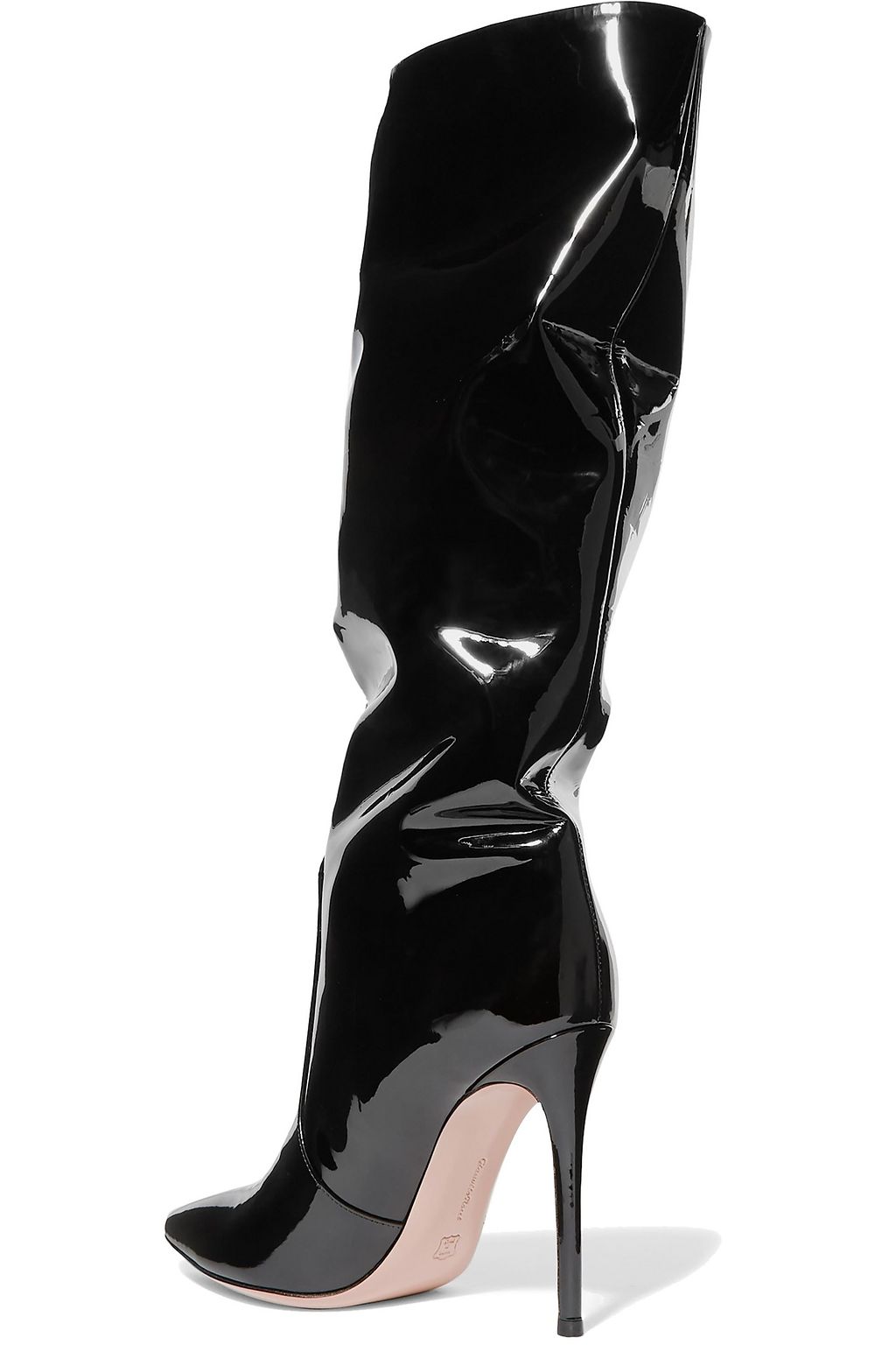 GIANVITO ROSSI Heather patent-leather knee boots