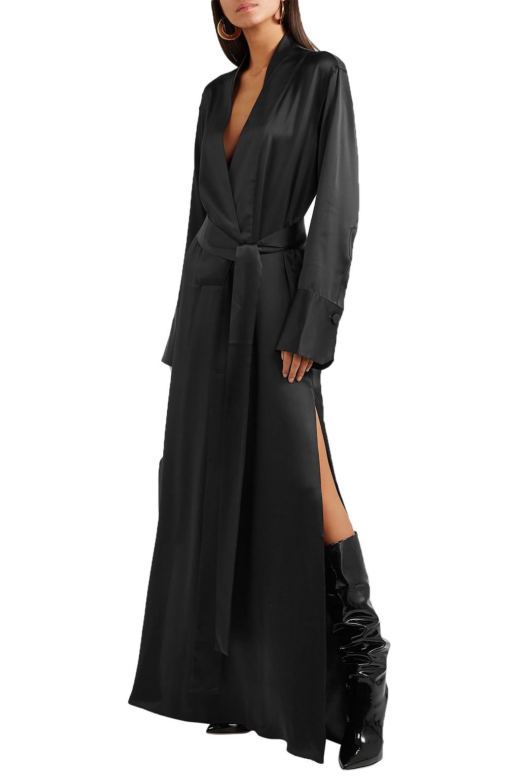 GIANVITO ROSSI Heather patent-leather knee boots