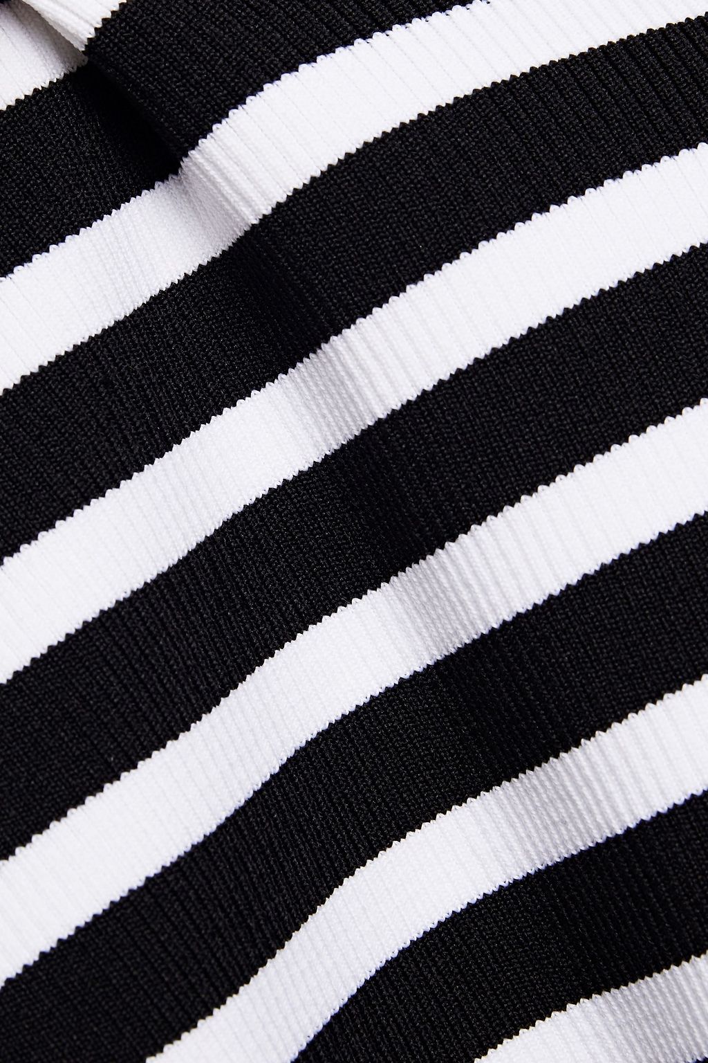 SANDRO Marine striped ribbed jersey bodysuit