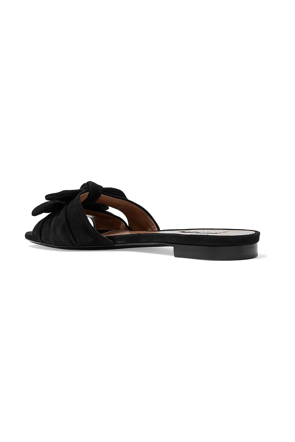 TABITHA SIMMONS Cleo bow-embellished suede slides