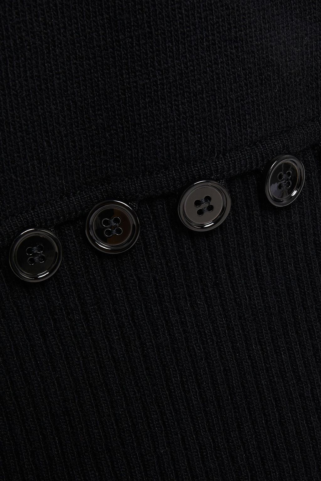 MCQUEEN Button-embellished wool turtleneck sweater