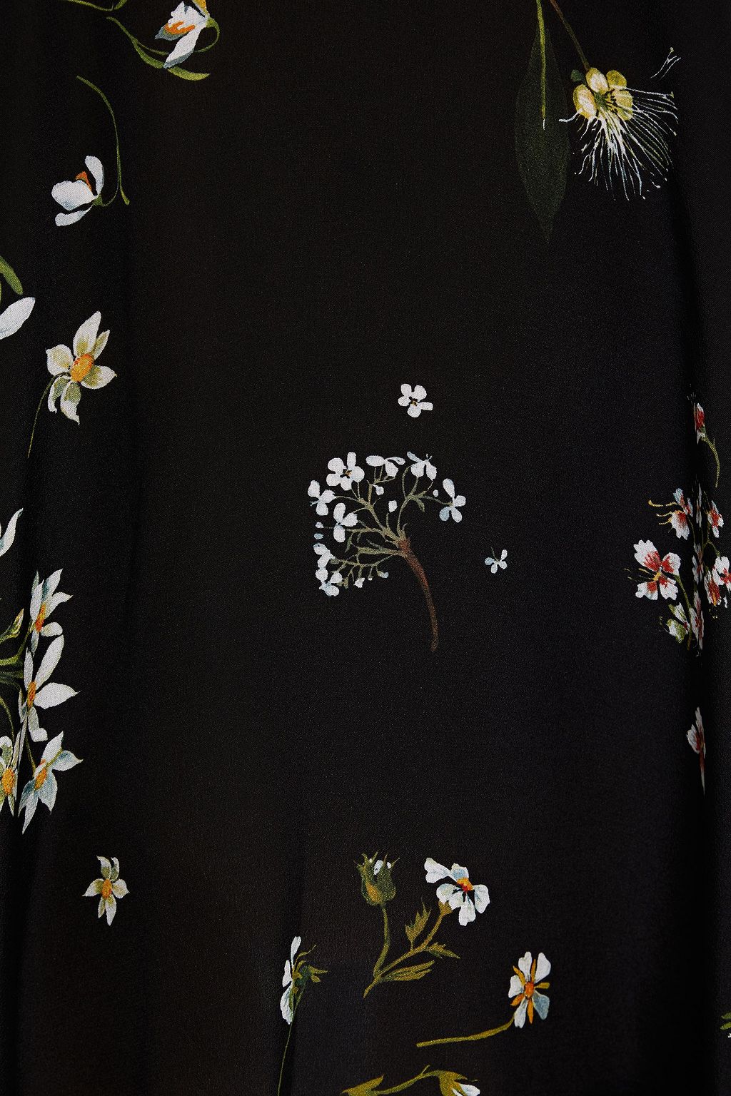 REDVALENTINO Bow-embellished floral-print silk crepe de chine mini dress
