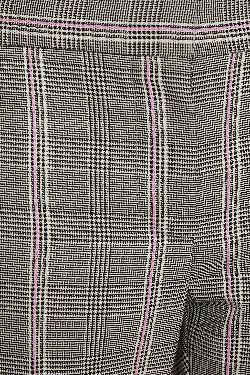 MCQUEEN Checked wool kick-flare pants