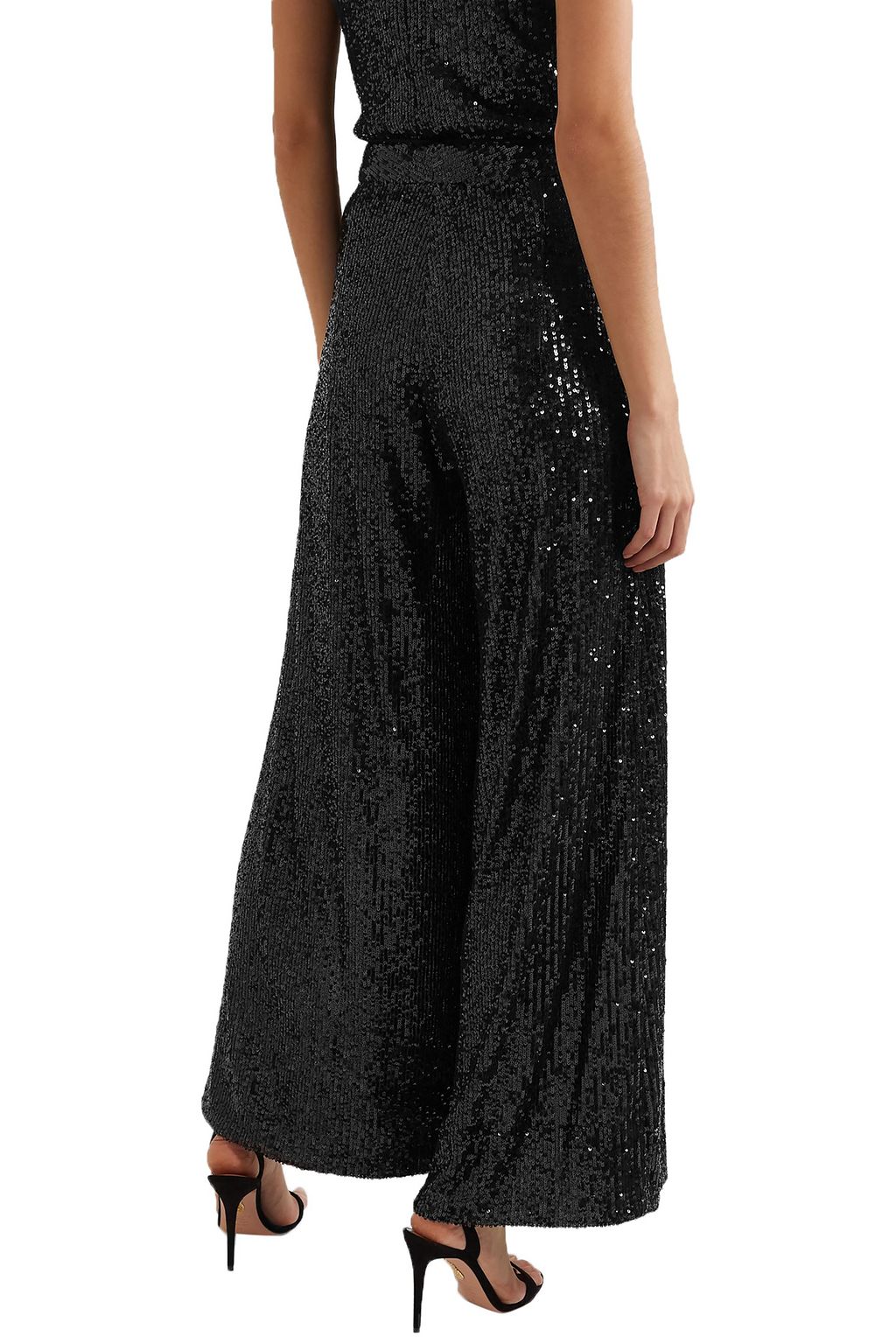 TALBOT RUNHOF Gilia sequined tulle wide-leg pants